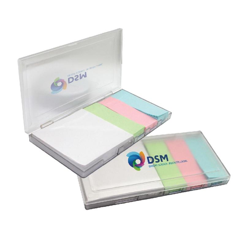 Plastic Memo Holder With Sticky Notes